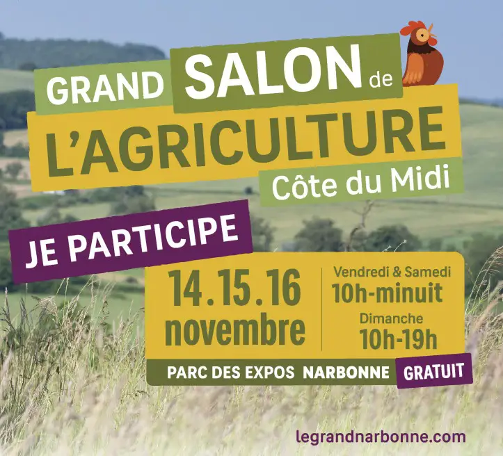 Salon de l'agriculture Evènement sur Narbonne, présence de l'atelier du siège, tapisserie d'ameublement, artisan Lézignan Corbières, Aude